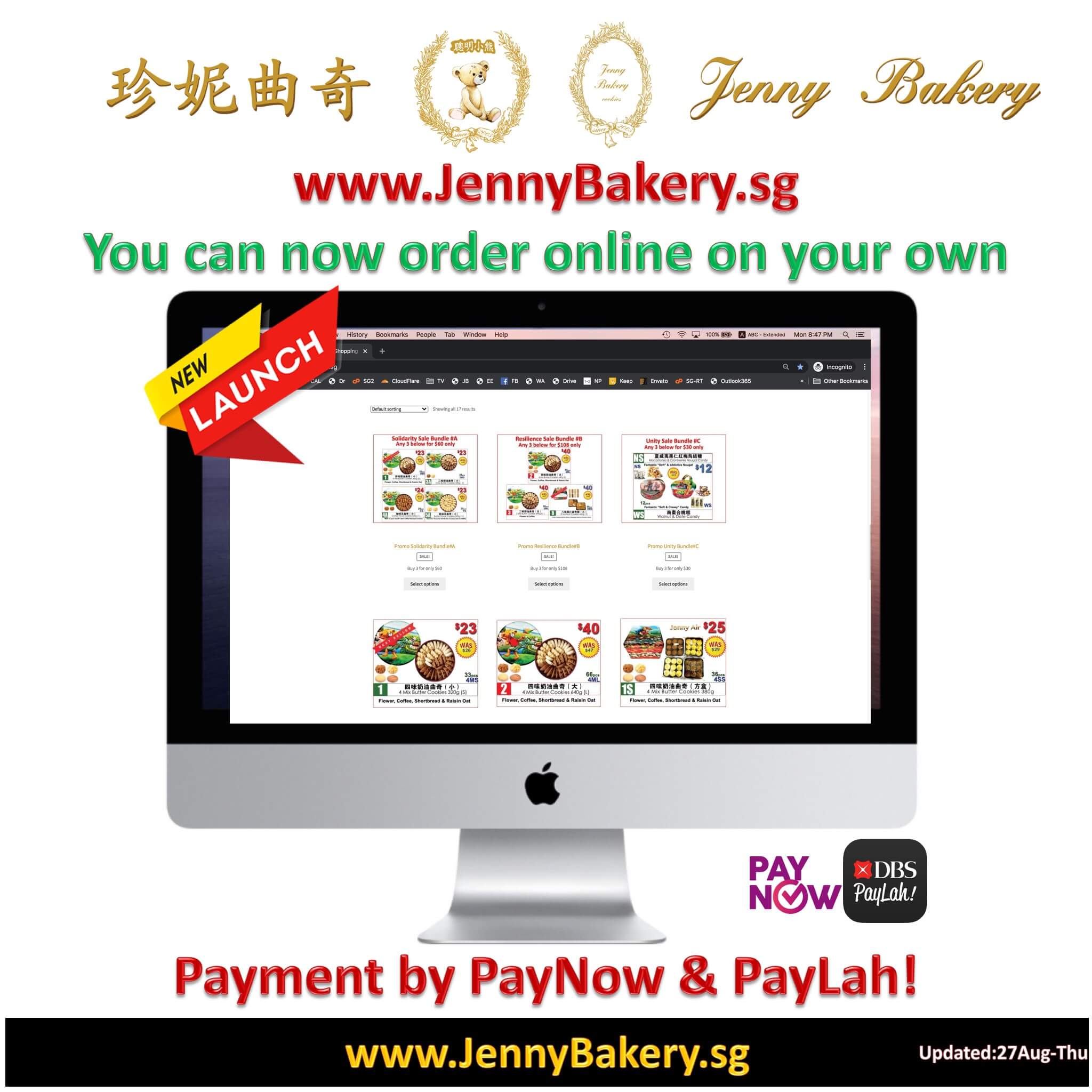 Order Jenny Bakery Singapore Online